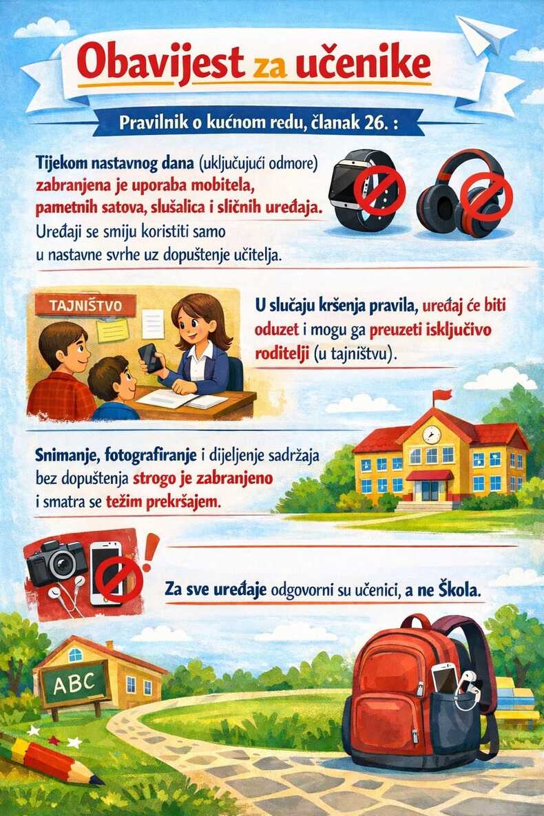 Pravilnik o kućnom redu, članak 26.